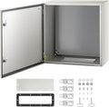 VEVOR NEMA Steel Enclosure, 24 x 24 x 12'' NEMA 4X Steel Electrical Box, IP66 Waterproof & Dustproof, Outdoor/Indoor Electrical Junction Box, with Mounting Plate