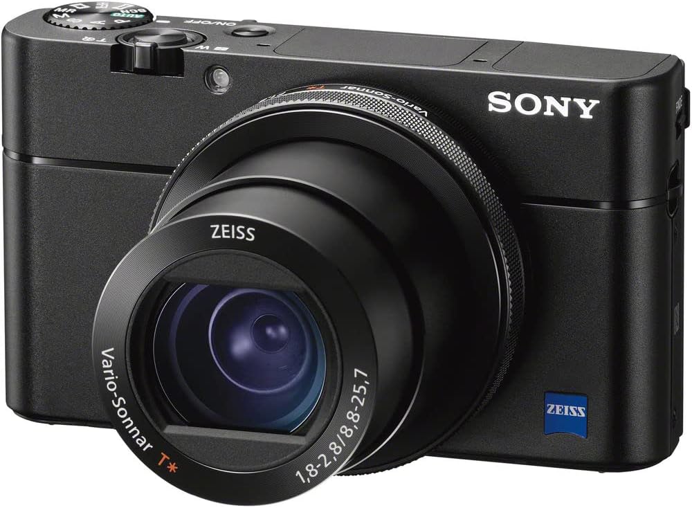 Sony Cyber-Shot DSC-RX100 VA Compact Digital Camera (DSC-RX100M5A/B) + Case + 2 x 64GB Card + 3 x NP-BX1 Battery + Card Reader + Photo Software + Charger + More