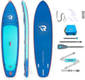 iROCKER All Around 11 7.0 Inflatable Stand Up Paddle Board Premium SUP and Accessories - Made for All Skill Levels - Speed and Stability