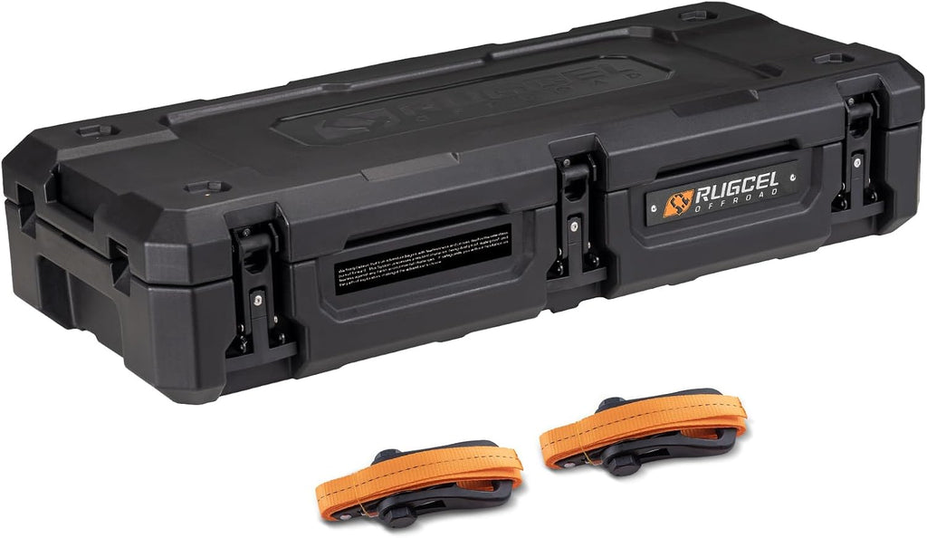 RUGCEL 58QT Waterproof Dry Box - Heavy-Duty Overland & Off-Road Storage Case for Car Camping Equipment, Roof Gear & Vehicle Luggage,41in*17in*8.5in