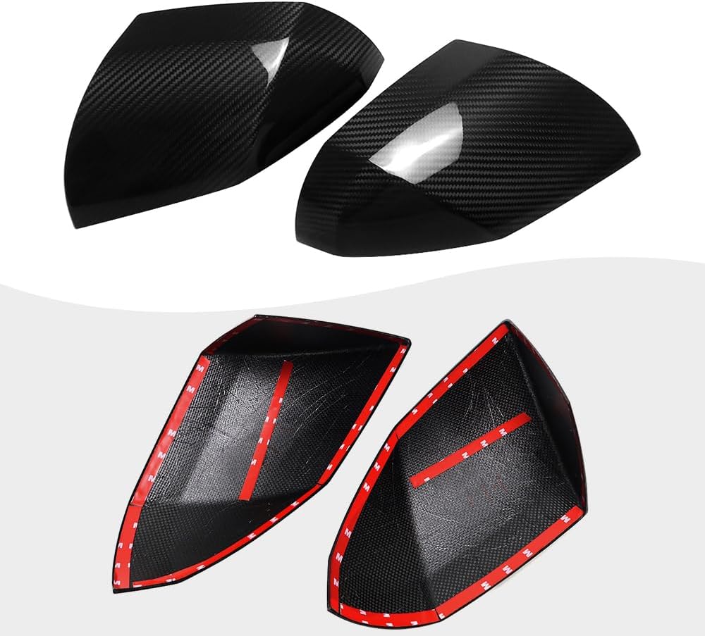 Jogon Dry Carbon Fiber Rearview Mirror Cover Trim for Hyundai Ioniq 5 N SEL 2021 2022 2023 2024 2025 Side View Mirror Cap Shell