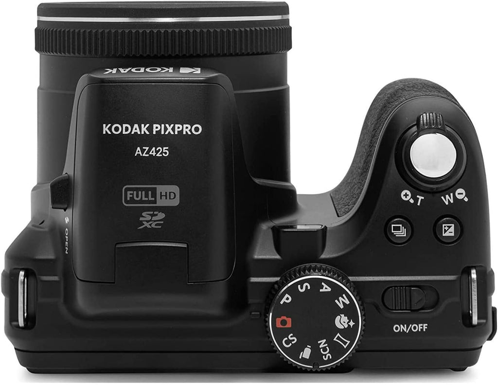 Kodak Pixpro AZ425 Astro Zoom 20MP Digital Camera with 42x Optical Zoom (Black) with Kodak 32GB SD Card Bundle (2 Items)
