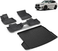 All Weather Car Floor Mats & Cargo Liner Set Fit for X3 2025 2026 Floor Liners Trunk Liner X3 Cargo Mat Accessories Black