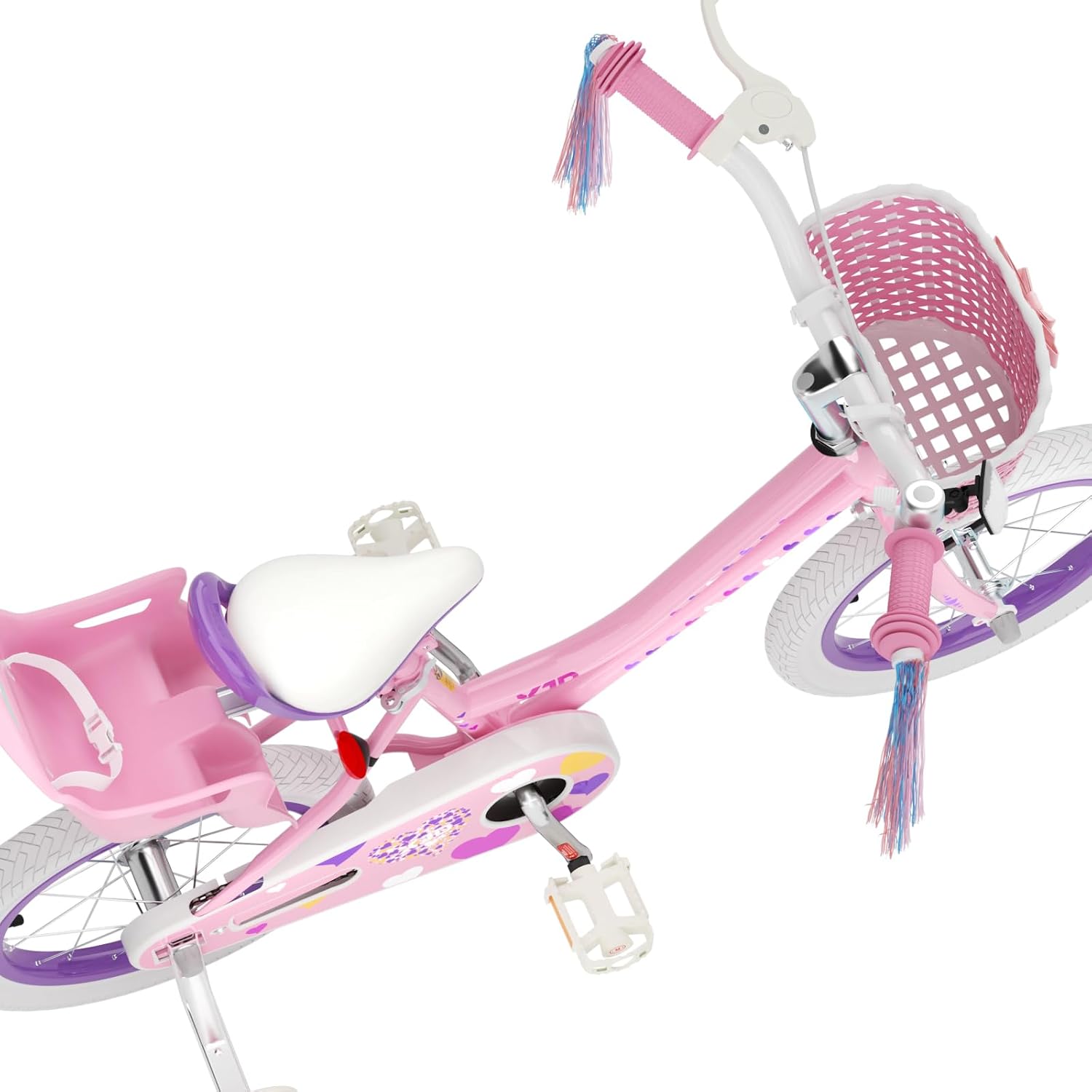 XJD Girls Bike for 2-12 Years Old Kids 12 14 16 20 Inch Toddler Bike,Retro Style Kids Bike with Training Wheels, 20 Inch Girl Bicycle with Kickstand