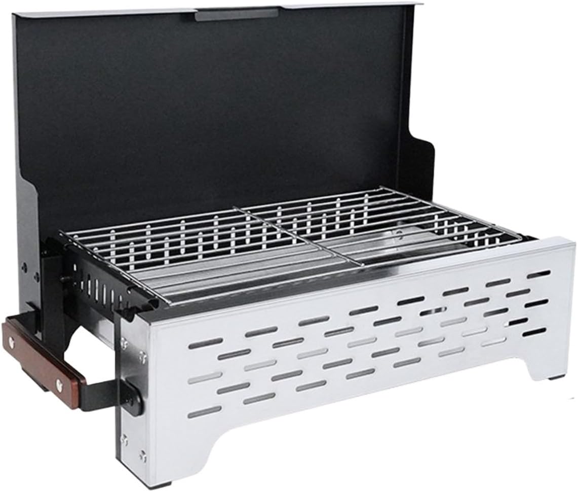 Portable Charcoal Grill Charcoal Grill BBQ Grill Folding Portable Lightweight Barbecue Grill Tabletop for Picnics BBQ Grill for Outdoor