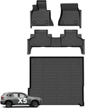 Wayhigh® Floor Mats & Cargo Liner for BMW X5 2014-2018 All Weather TPE Car Mats Waterproof Duty Floor Liners Custom Fit for X5 Accessories - Black