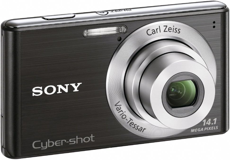 Sony Cyber-Shot DSC-W530 14.1 MP Digital Camera with Carl Zeiss Vario-Tessar 4x Wide-Angle Optical Zoom Lens and 2.7-inch LCD (Black) (Renewed)