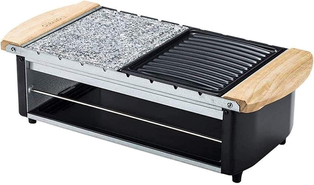 Indoor Korean Barbecue Grill Teppanyaki Grill - Electric BBQ Table Top Grill with Adjustable Temperature Control and 8 Baking Pans- 1800W,Portable Nonstick Griddle