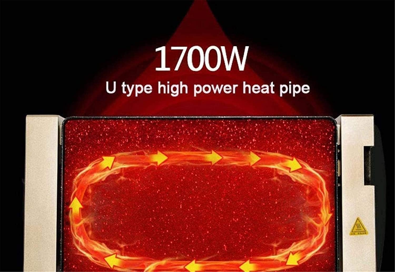 Electric BBQ Grill Indoor 28 * 94 cm Electric Teppanyaki Table Grill, BBQ Barbecue Griddle, Non-Stick Hot Plate,Smokeless,1700W (Color : Gold)