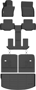 GINOWY-Floor Mats & Cargo Liner Set for Mazda CX90 2024 2025 2026 (Only for 6 Seats), TPE All Weather Mats Floor Liners Waterproof Trunk Mat Car Accessories for Mazda CX-90