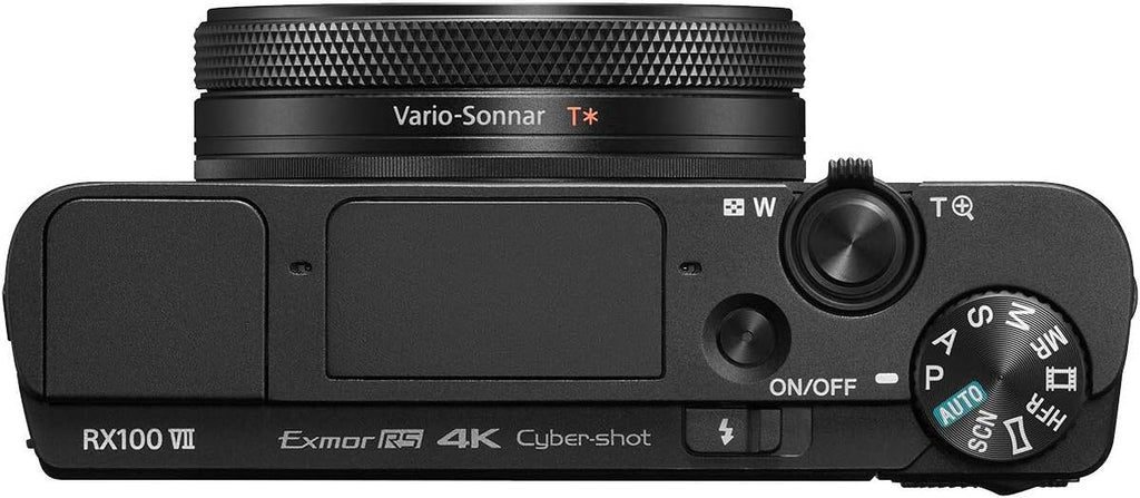 Sony Cyber-Shot RX100 VII RX100M7 Premium Compact Camera DSC-RX100M7 24-200mm Zoom Lens Essential Bundle with Triple 3X Battery Pack + 64GB Memory Card + Deco Gear Travel Case Accessory Kit