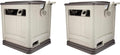 Suncast Swivel Hose Reel Storage Hideaway w/Smart Trak Hose Guide & Bin (2 Pack)