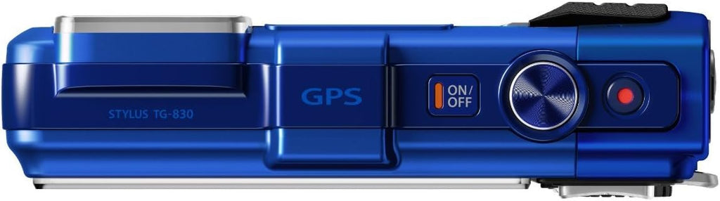 OM SYSTEM Olympus Stylus TG-830 iHS Digital Camera with 5X Optical Zoom and 3-Inch LCD (Blue) (Old Model)