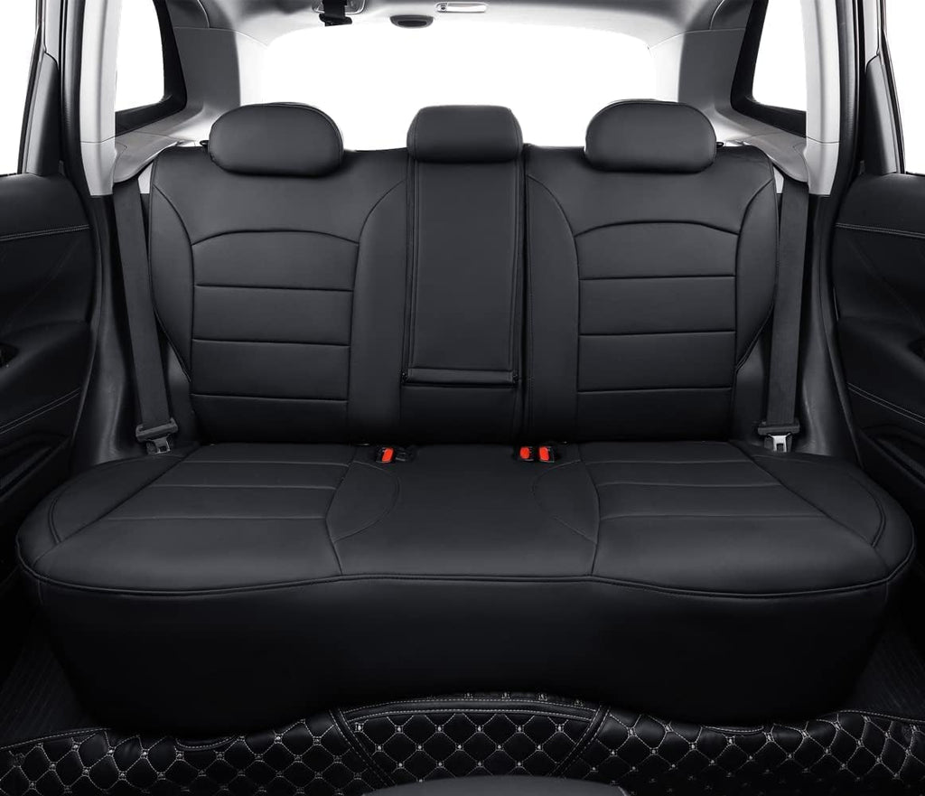 coverdream Custom Seat Covers for Hyundai Tucson SE,SEL,Limited,Value,Ultimate,Sport 2019 2020 2021,Full Coverage Leather Seat Protector(Black,Full Set)