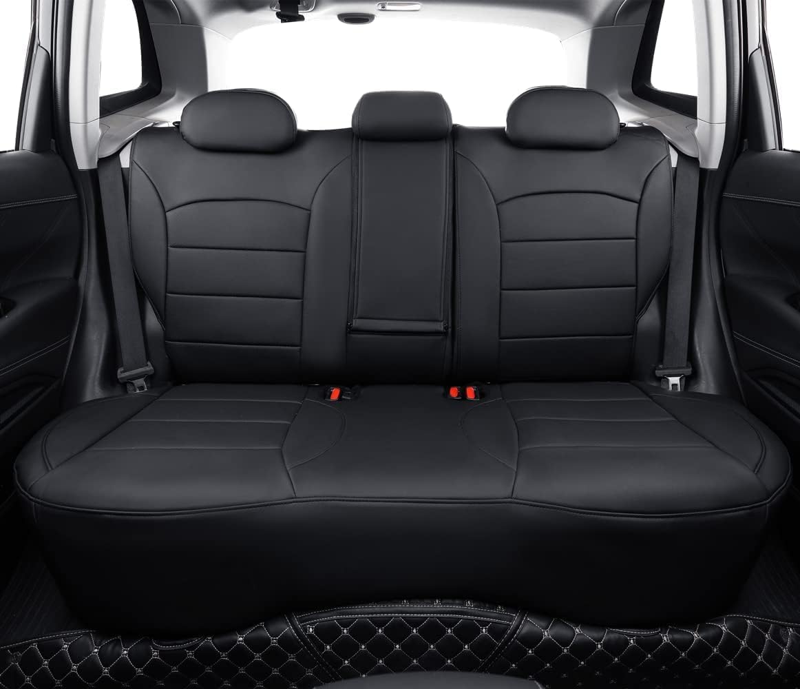 coverdream Tucson Seat Covers Custom Fit for 2022-2025 2026 Hyundai Tucson Hybrid & PHEV (Blue,SEL,Limited),Luxury Waterproof Faux Leather Car Seat Protector(Full Set,Black)
