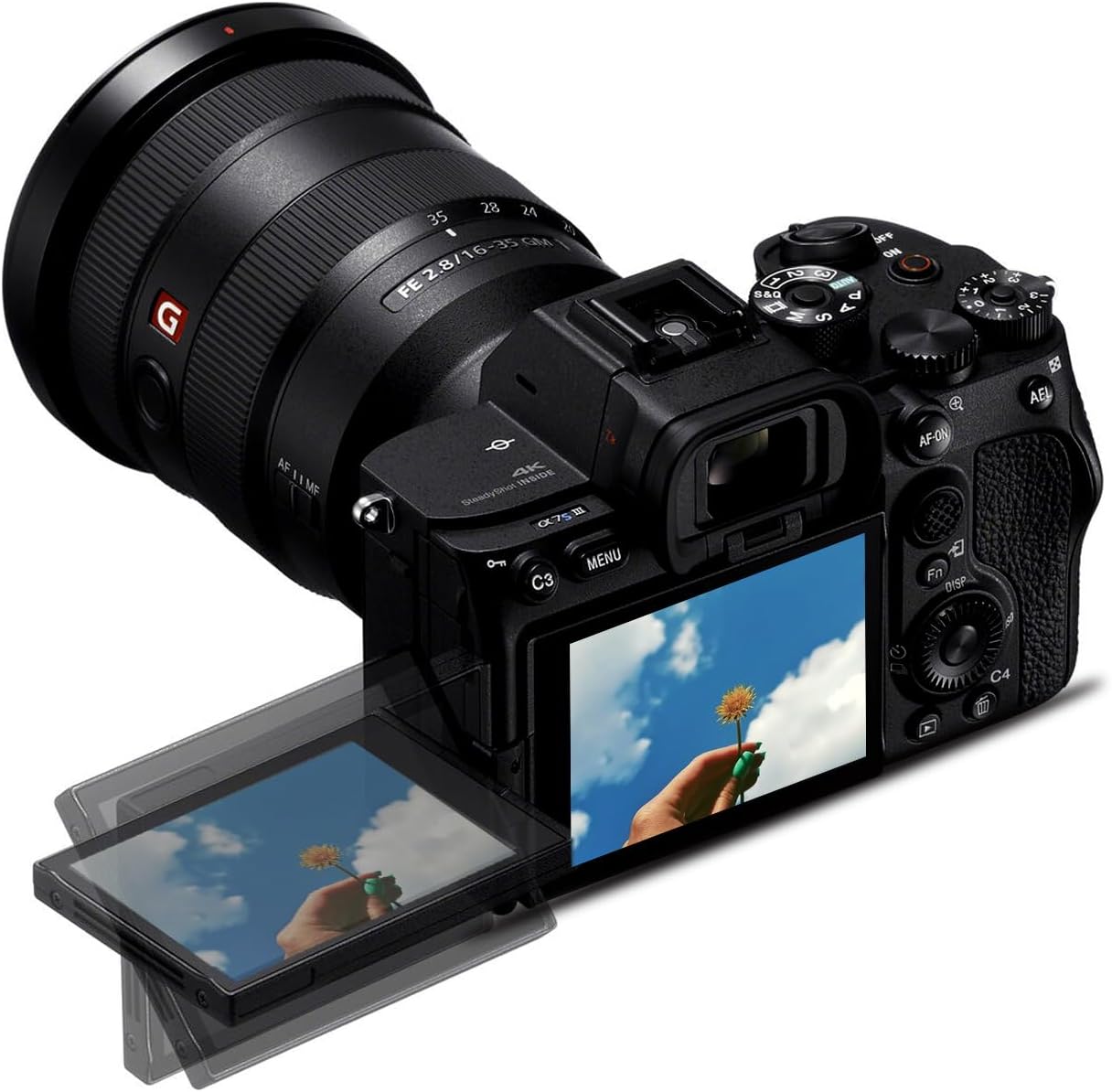 Sony α7S III Full-Frame Mirrorless Camera Body (ILCE-7SM3/B) – 12.1 MP BSI Sensor, 4K 120p 10-Bit Video | 2 x 64GB Memory Card, 3 x NP-FZ-100 Battery, Case, External Charger and More