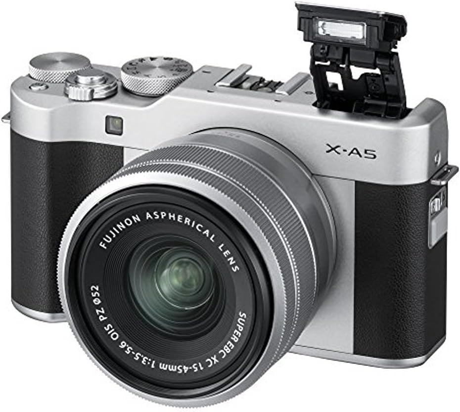 Fujifilm X-A5 Mirrorless Digital Camera w/XC15-45mmF3.5-5.6 OIS PZ Lens - Silver