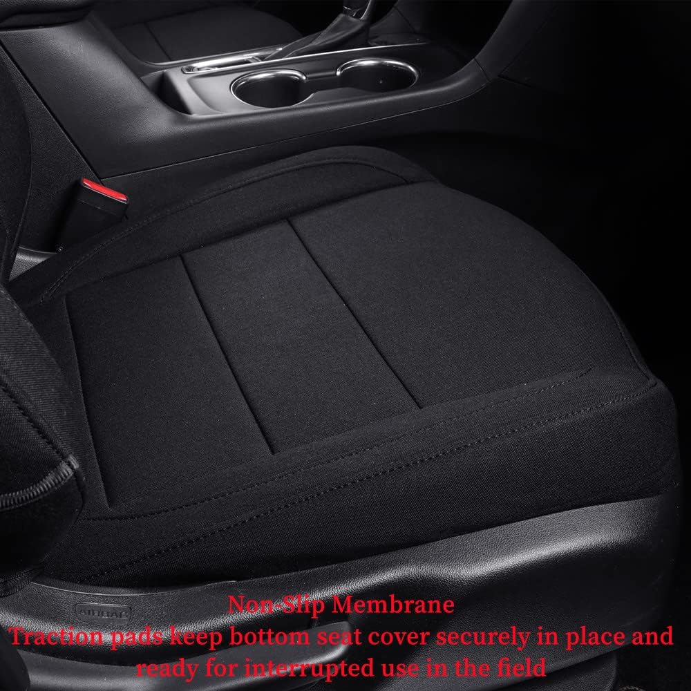 coverdream Equinox Seat Covers Custom Fit for 2025 2026 Chevrolet Equinox LT,RS,Activ (Not for EV),Full Coverage,Airbag Compatible Polyester Car Seat Protector(Full Set,Black)