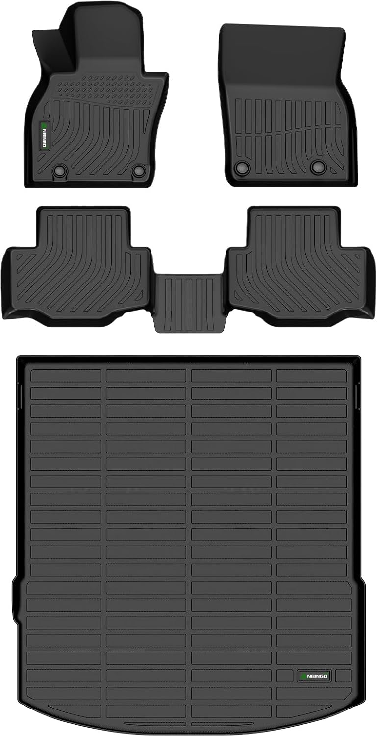 ANBINGO®Floor Mats & Cargo Liner Fit for 2025 2026 Mazda CX-70 (Include PHEV), All Weather Protection TPE Heavy Duty Non-Slip Automotive cx70 Floor Liners Fits Full Set Accessories, Black