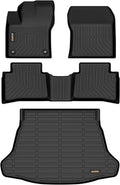 Binmotor-Floor Mats Custom Fit for Toyota Prius 2016-2022 (Not for Prius c/v/Prime) All Weather Protection TPE Heavy Duty Non-Slip Automotive Floor Liners Set Prius Accessories