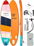 Inflatable Stand Up Paddle Board,10'6''*32''/11'*34'' Ultra-Light SUP Board,Blow Up Paddle Board, Wide Stable Family Board for Youth & Adults of All Skill Levels with Full Set of SUP Board Accessories