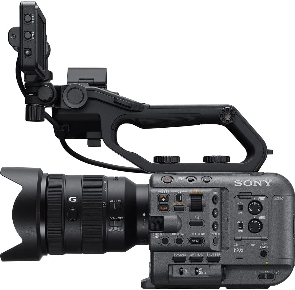 Sony FX6 Digital Cinema Camera Kit with 24-105mm Lens ILME-FX6VK, Sony FE 24-70mm Lens, 160GB Memory Card, BP-U35 Battery, Filter Kit, Color Filter Kit, Bag, Memory Card Wallet, and More