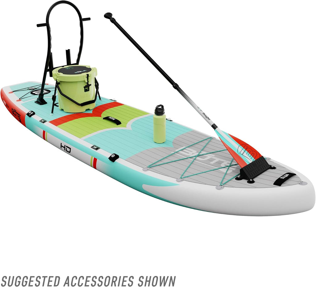 BOTE HD Aero Inflatable Stand Up Paddle Board MAGNEPod Compatible Blow Up iSUP with Paddle Travel Backpack Adults Kids Family Friendly 11 FT 6 in Size Multiple Colors