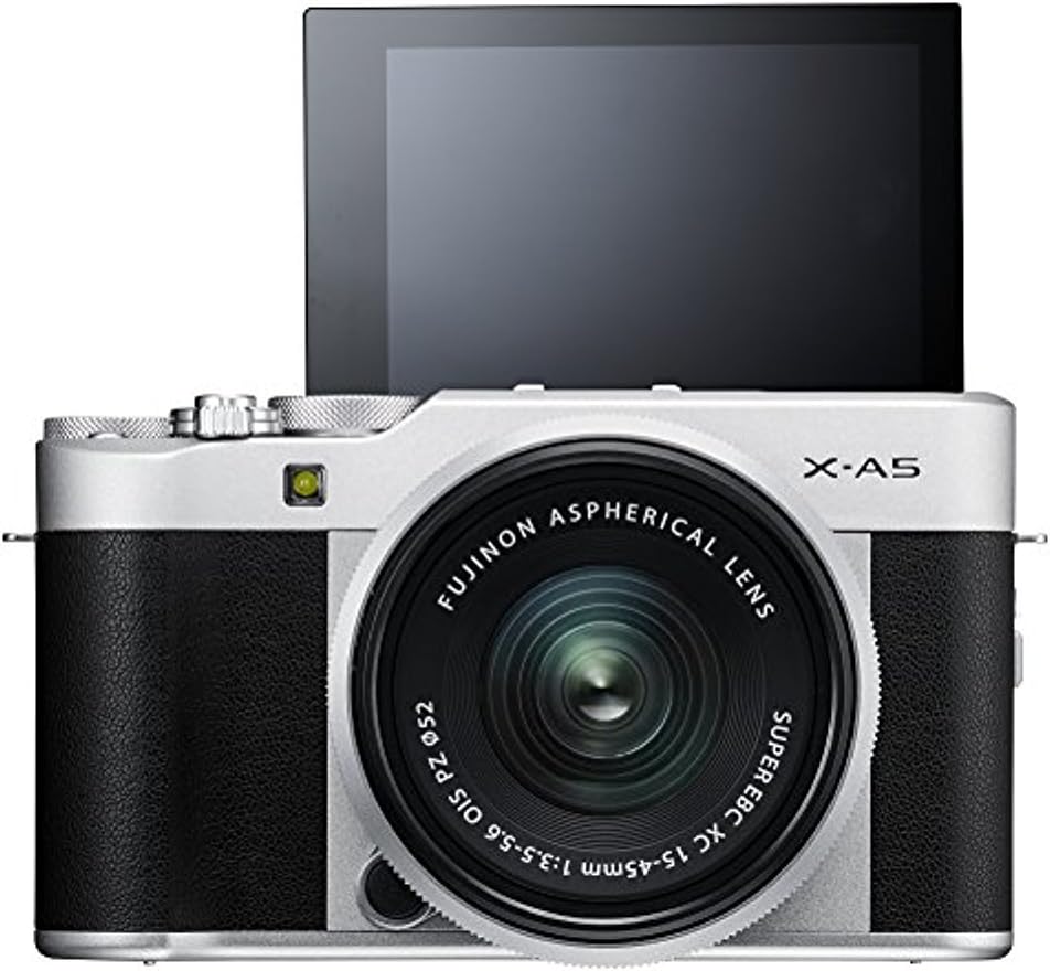 Fujifilm X-A5 Mirrorless Digital Camera w/XC15-45mmF3.5-5.6 OIS PZ Lens - Silver