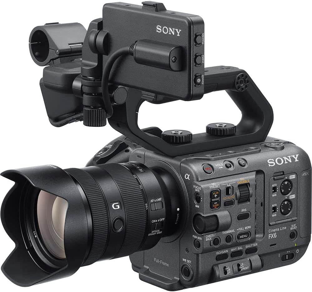 Sony FX6 Digital Cinema Camera Kit with 24-105mm Lens ILME-FX6VK, Sony FE 24-70mm Lens, 160GB Memory Card, BP-U35 Battery, Filter Kit, Color Filter Kit, Bag, Memory Card Wallet, and More