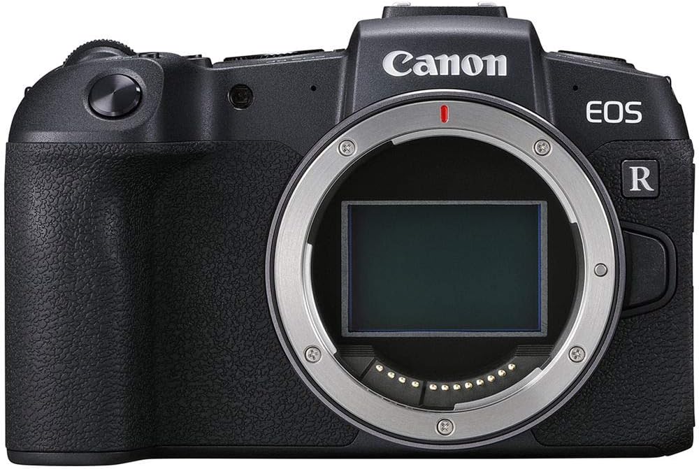 Canon EOS RP Full Frame Mirrorless Vlogging Portable Digital Camera with 26.2MP, CMOS Sensor, Wi-Fi, Bluetooth, 4K Video Recording and 3.0' Vari-Angle Touch LCD Screen, Body, Black