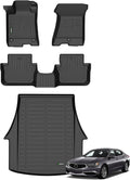 ANBINGO® Floor Mats & Cargo Liner for Acura TLX AWD 2015-2020, All Weather Protection TPE Floor Liners Front & Rear Row Full Set TLX Accessories Black