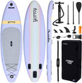 YOTTOY Inflatable Stand Up Paddle Board,Stable Lightweight 10'5' SUP with Non-Slip EVA Deck, Premium Paddleboard Accessories, Three-Fin System & Carry Bag,All-Around Inflatable SUP