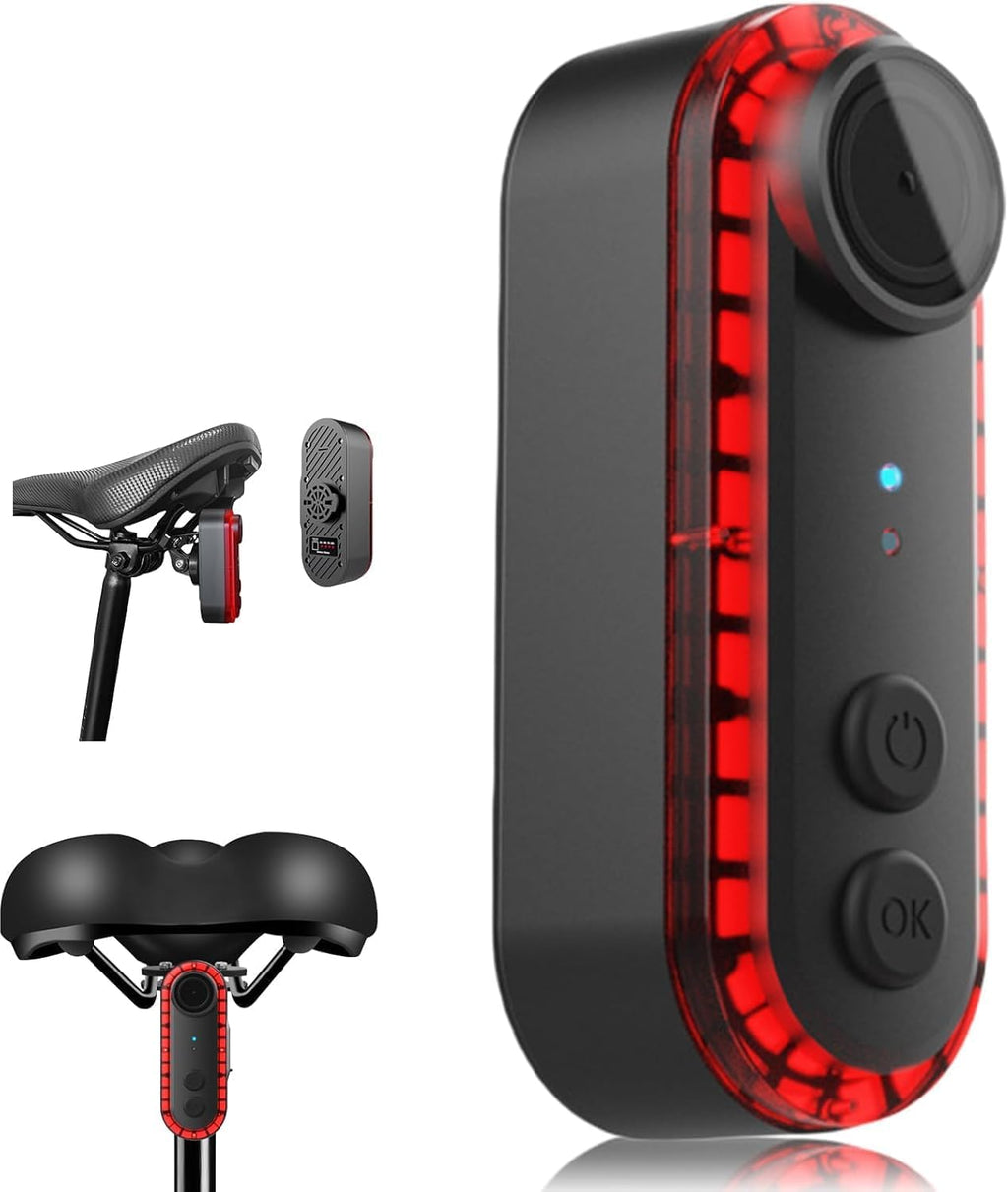 Yoidesu Rear View Camera, DV Camera Taillight, 1080P 150° | Rechargeable | 3500mAh Battery Up to 6 Hour Runtime | IPX6 Water | Safety Rear Light