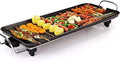 Indoor Korean Barbecue Grill 68cm*28cm Electric Teppanyaki Table Grill, BBQ Barbecue Griddle, Non-Stick Hot Plate, Heating Plate for Stove 2000W (Color : S40cm*24cm)