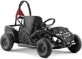 Electric Go Kart, 48V Powered Ride On Car, Steel Tubular Frame, Seat Belt, 13 inch All-Terrain Tires, Parental Speed Control, Max 20 Mph (Black)