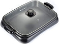 Indoor Korean Barbecue Grill Portable Electric Grill, Barbecue Hot Pot Grilled Fish Oven Electric Baking Tray Commercial Rectangular Household Split Grilled Fish Plate Multi-function Smokeless Special
