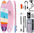Inflatable Stand Up Paddle Board,10'6''*32''/11'*34'' Ultra-Light SUP Board,Blow Up Paddle Board, Wide Stable Family Board for Youth & Adults of All Skill Levels with Full Set of SUP Board Accessories
