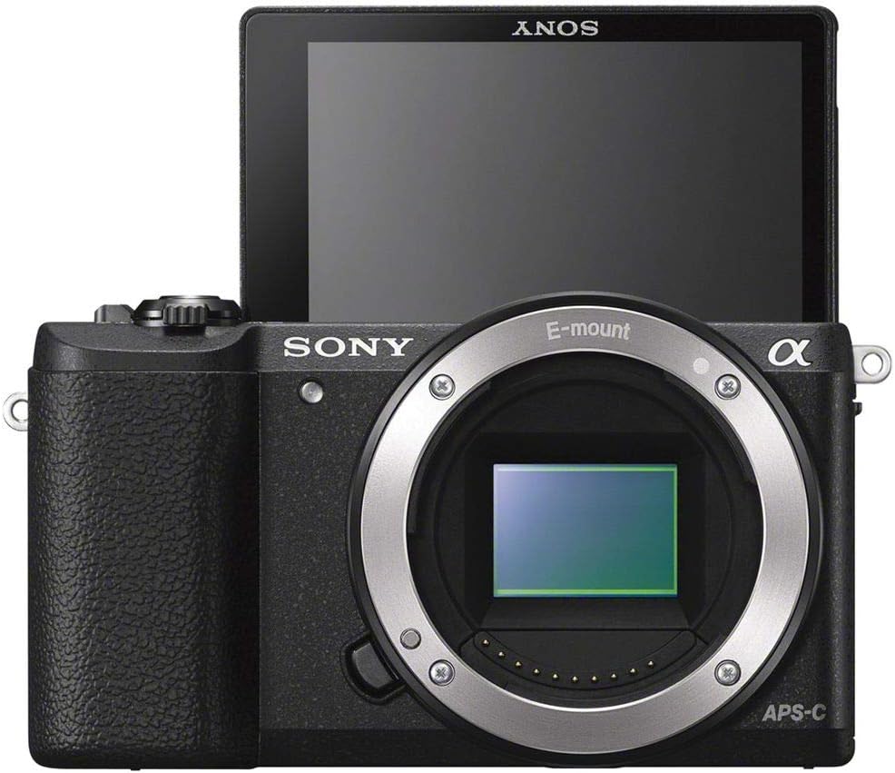 Sony a5100 Mirrorless Digital Camera with 3-Inch Flip Up LCD - Body Only (Black) (Renewed)