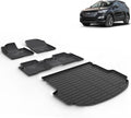 Floor Mats & Cargo Liner for 2013 2014 2015 2016 2017 2018 Hyundai Santa Fe Sport(Only 5 Seater) Automotive All Weather Car Mats Trunk Liner Trunk Mat Santa Fe Sport Floor Mats Accessories