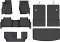 Floor Mats & Cargo Liner for Jeep Grand Cherokee L 2021-2026 (7 Seats), TPE All Weather Car Mats Custom Fit Rubber Floor Liners Car Accessories with Cargo Trunk Mat