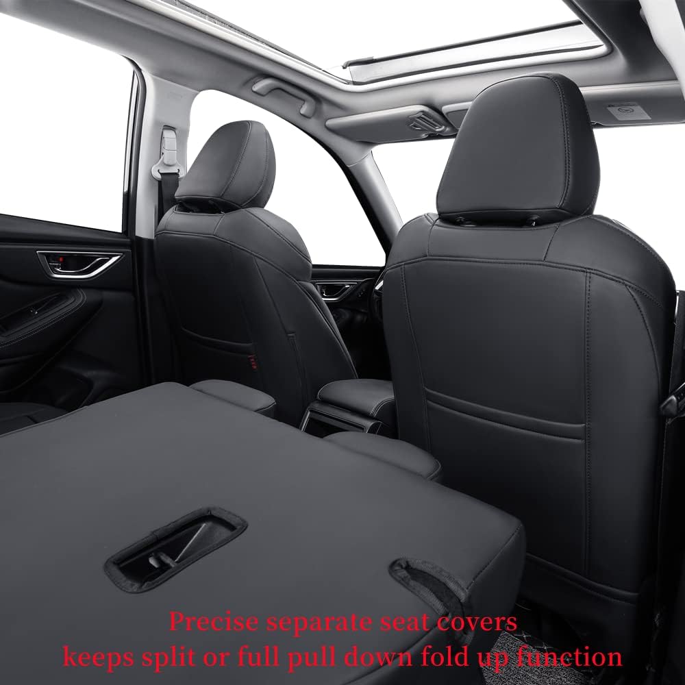 coverdream Tucson Car Seat Covers Custom Fit for 2022-2025 2026 Hyundai Tucson SEL,XRT,SE,N Line,Limited (Not fit Hybird/PHEV) SUV,Waterproof Faxu Leather Seat Protector(Full Set,Black)