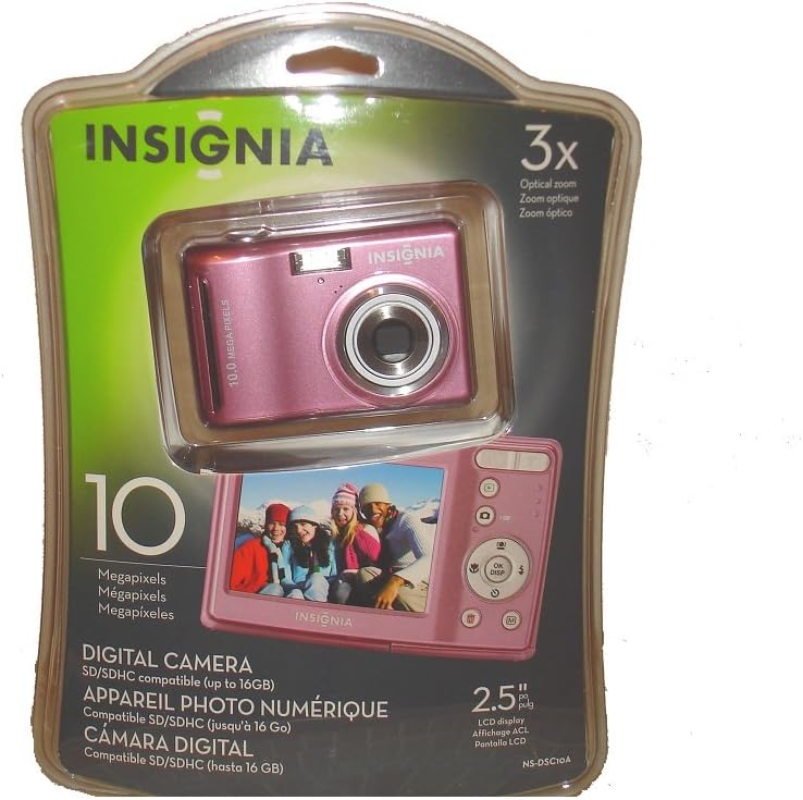 Insignia NS-DSC10A 10.0 MP Digital Camera - Pink