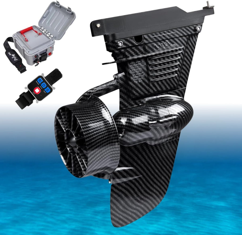 Electric Fin Kit for Paddle Board, Boost Fin for Surfboards, SUPs and Kayaks with Battery Pack, Carbon Fiber Design