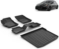Floor Mats & Cargo Liner for 2026 2025 2024 2023 Toyota GR Corolla All Weather TPE Car Mats Trunk Mat Toyota GR Corolla Floor Mats Accessories Black