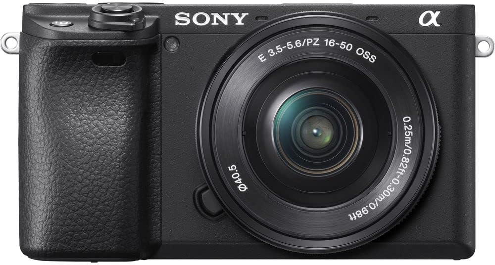 Sony Alpha a6400 Mirrorless Digital Camera with 16–50mm Power Zoom Lens (ILCE-6400L/B) – 24.2 MP APS-C, 4K Video, Real-Time Eye AF w/ 64GB Memory Card + NP-FW50 Battery + Photo Software and More