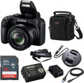 Panasonic LUMIX FZ80D 18.1MP Point & Shoot Digital Camera Bundle with Slinger Alpine 140 Multi-Device Shoulder Bag, SanDisk Ultra 32GB UHS-I SDHC Memory Card