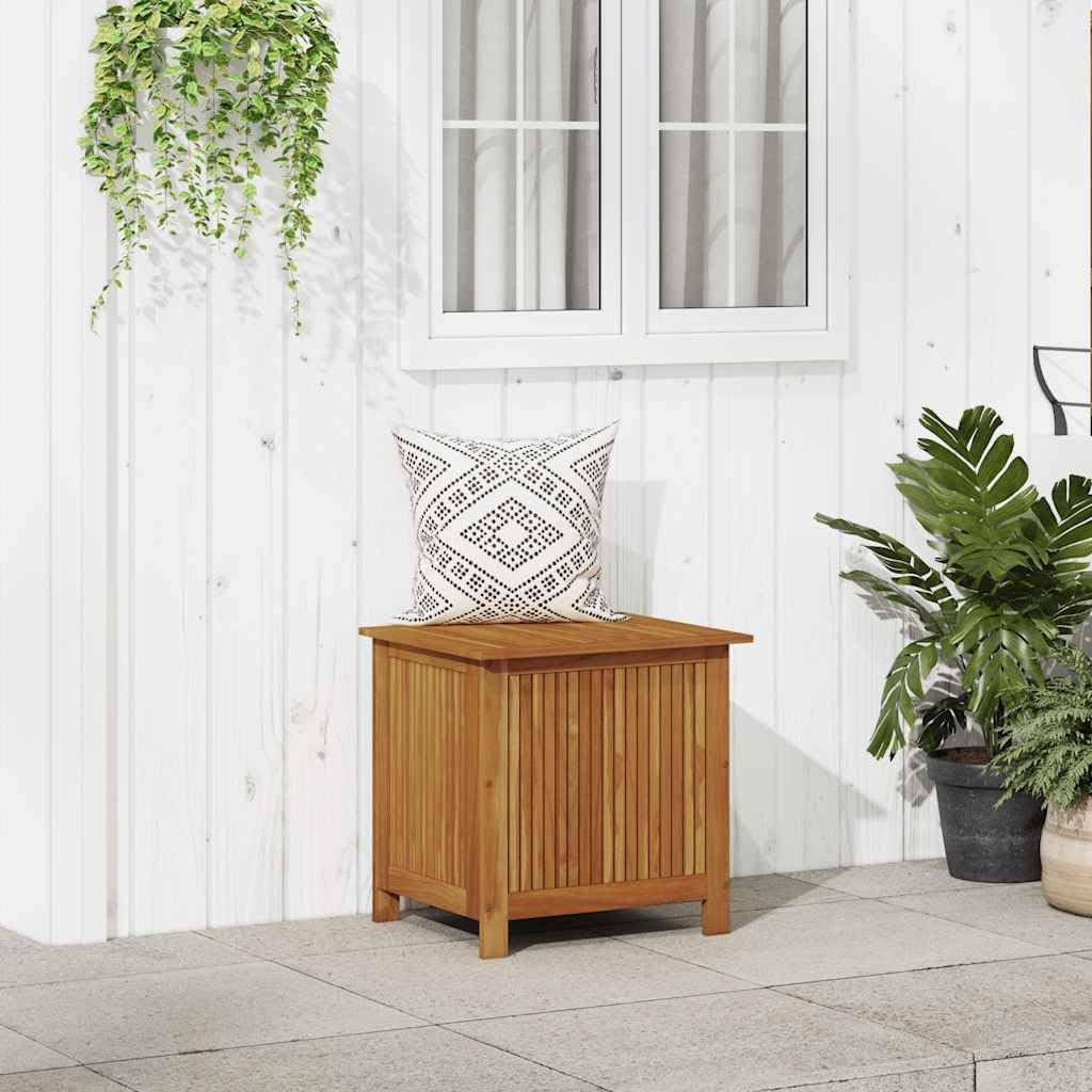 vidaXL Outdoor Storage Box, Deck Box with Lid, Patio Cabinet, Storage Chest for Outdoor Cushions Throw Pillows Garden Tools, Solid Wood Acacia