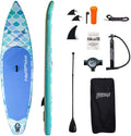 Inflatable Paddle Board,Extra Wide 10.6'/11' Stand Up Paddle Board with Sup Accessories,400lbs Capacity for Family with Safety Leash, All Skill Levels Sup for Yoga,Fishing,Surfing
