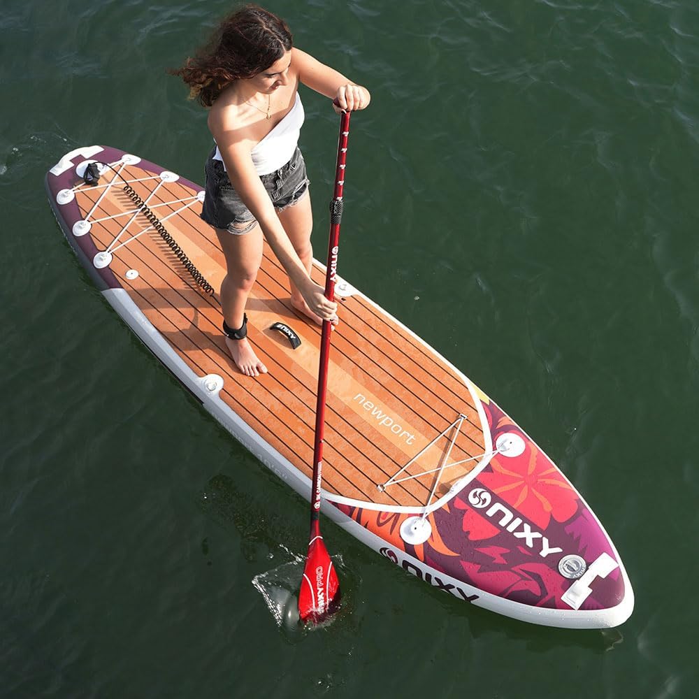 NIXY G5 Newport 10'6' x 32' Inflatable Paddle Board | High-Performance, Durable, and Lightweight SUP for All Skill Levels | Welded Seams | 300 lbs. Capacity