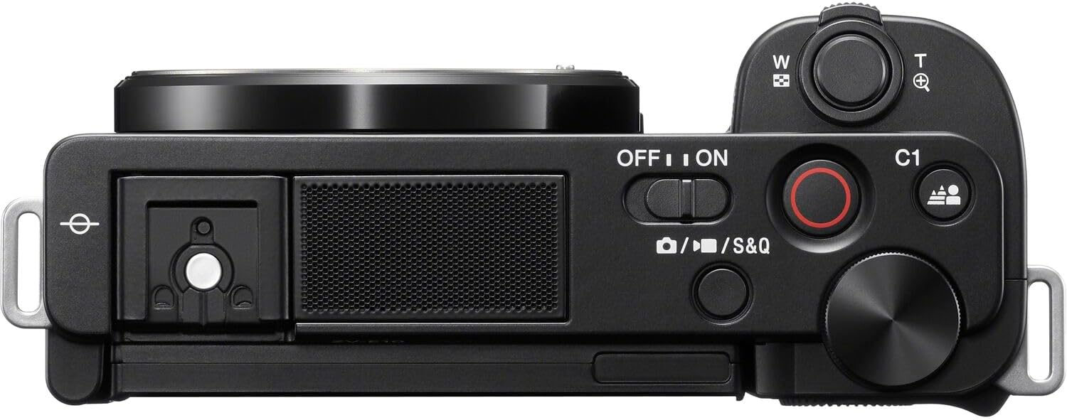 Sony ZV-E10 Mirrorless Camera Kit with 16-50mm II Power Zoom Lens (Black) | APS-C Sensor | Compact Creator Tool + 64GB Card + Filter Kit + Photo Software + Bag + 2 x NPF-W50 Battery + More
